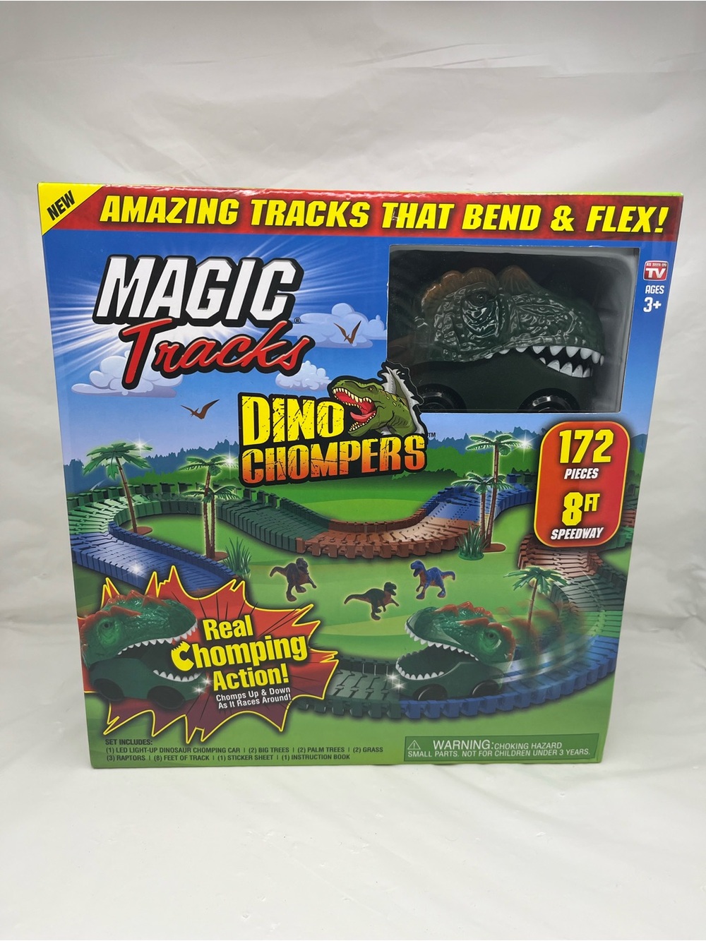 Dino Chompers Reptile Track Set - Green